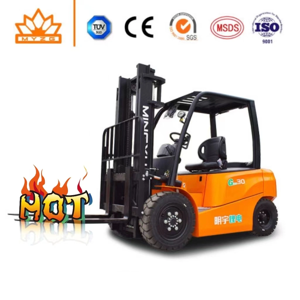 Mingyu Low Cost Hydraulic Full Electric Lithium / Lead Acid Battery Engine Operated Pallet Truck Forklift with AC Motor Battery