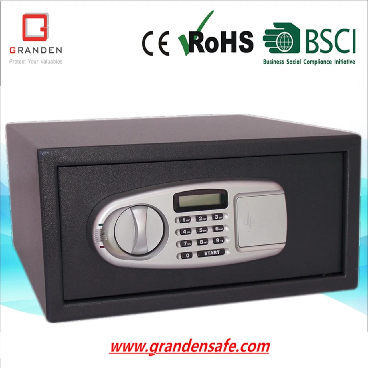 الأجهزة الإلكترونية الآمنة مع شاشة LCD للحديد الصلب الصلب Office (G-40EL)