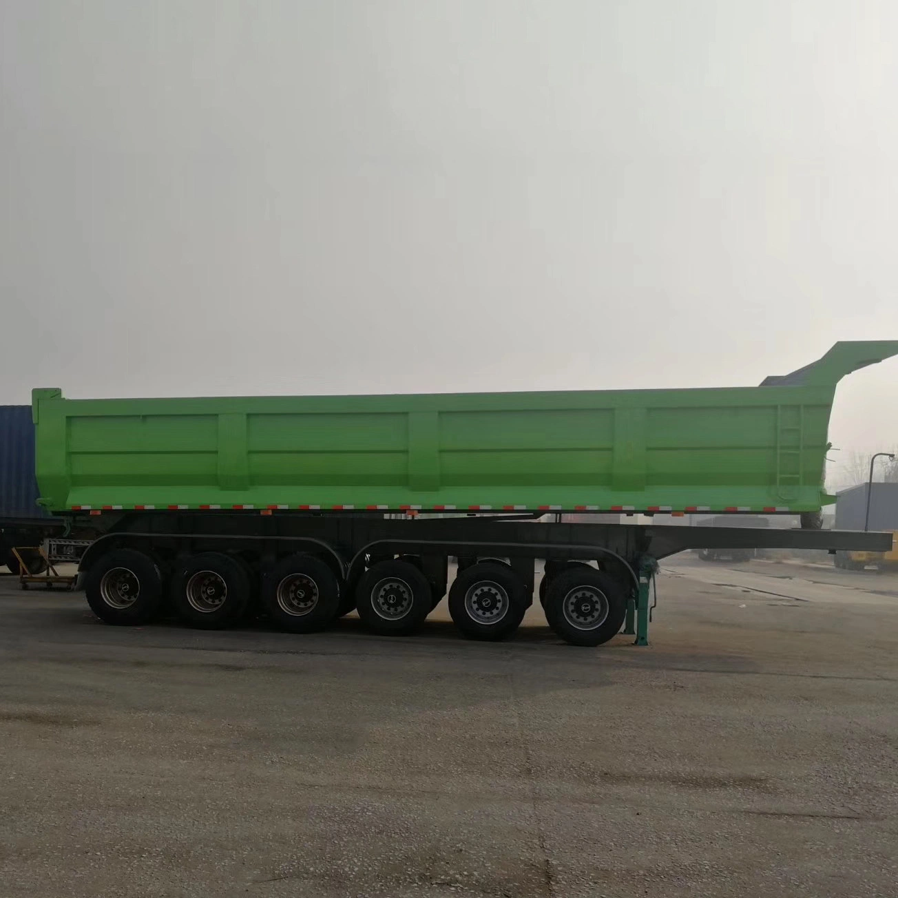 6 Axles Heavy-Duty 40cbm Front Lifting Semi Dump Trailer 50 Cubic Meters 3 Axle Dumper Tipping Semi Trailer