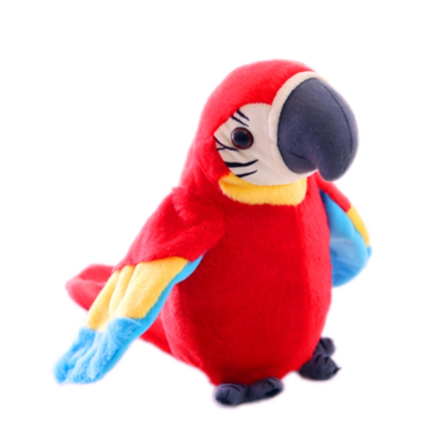 New Design Funny Musical Parrot Stuffed Soft Plush Toys for Kids