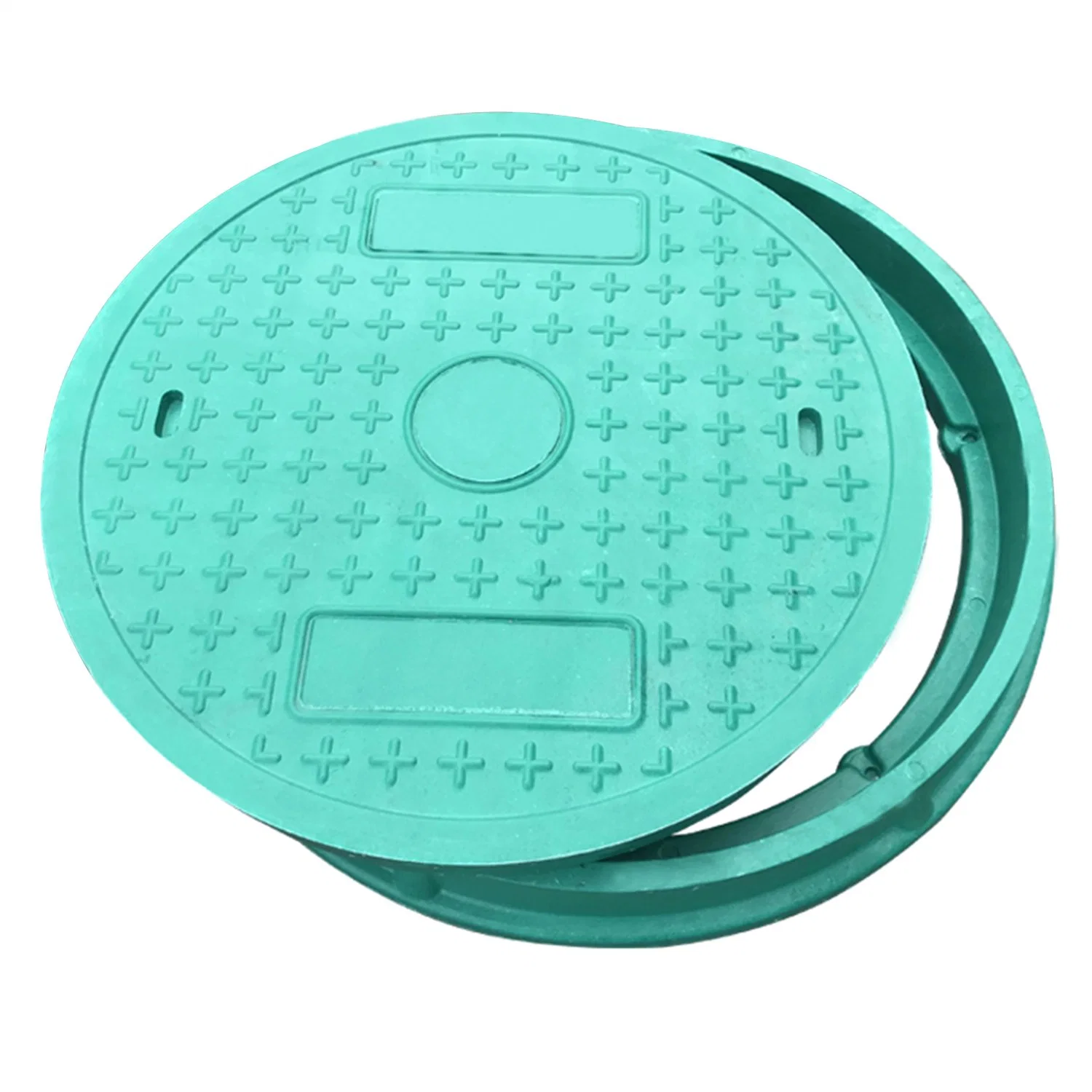 Manhole Cover with Hinge Lock and Rubber Gasket