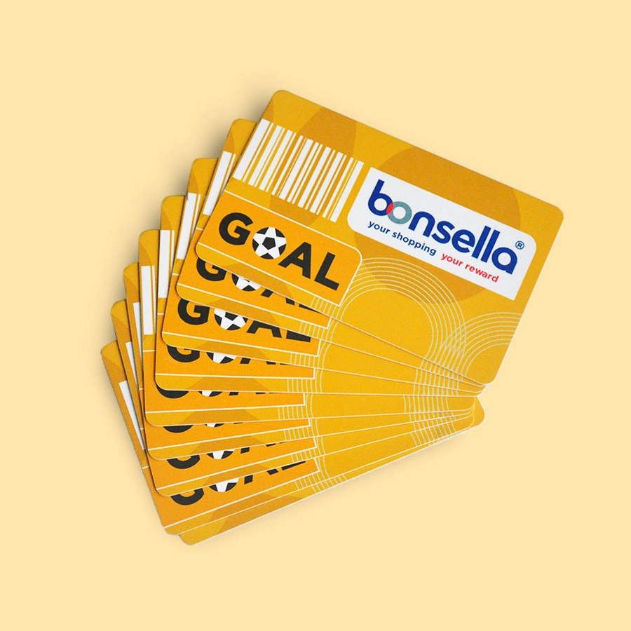 Cartões populares de membro em plástico PVC com código de barras para promoção