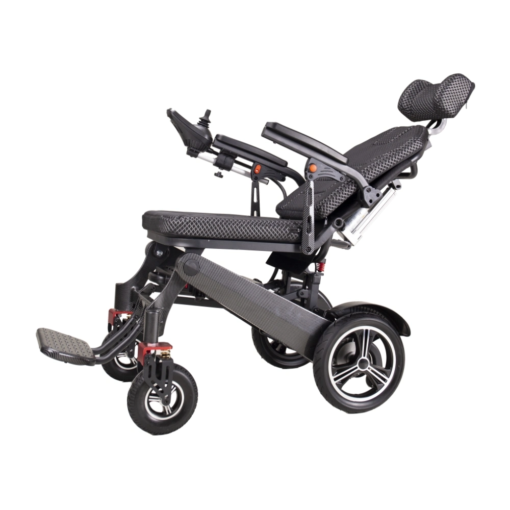 Magnesium Alloy Carbon Fiber Surface Treatment Lightweight Electric Wheelchair High-End Wheelchair