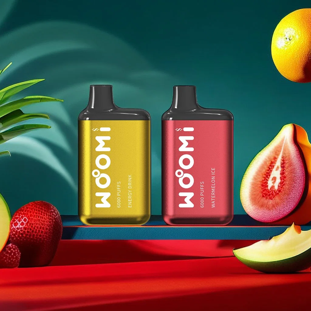 Одноразовые перьевые ODM 6000-перки Woomi Vape Pen 5% Никотин Multi Fruit Flavour перезаряжаемый оптовой карандаш