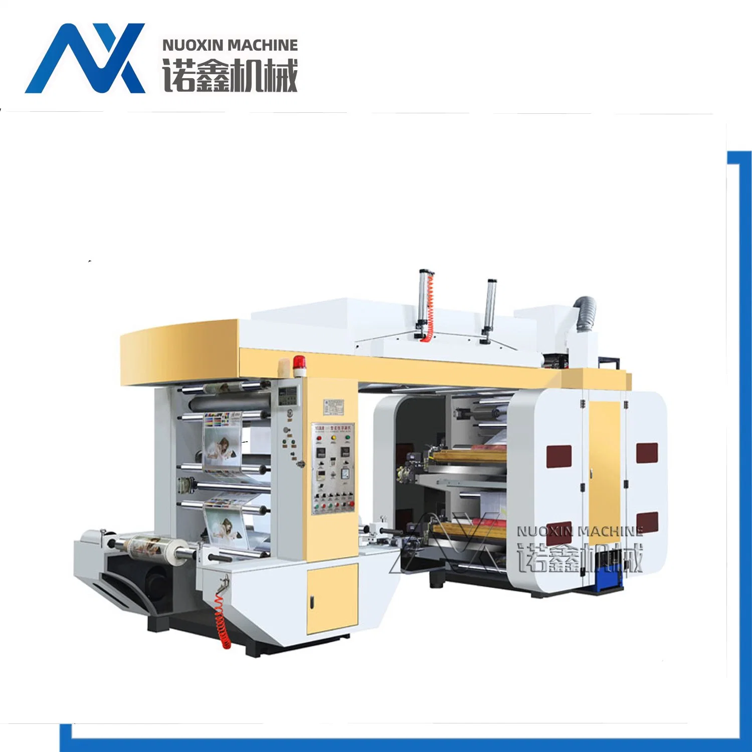 4 Colour Laminating Films Flexo Printing Machine