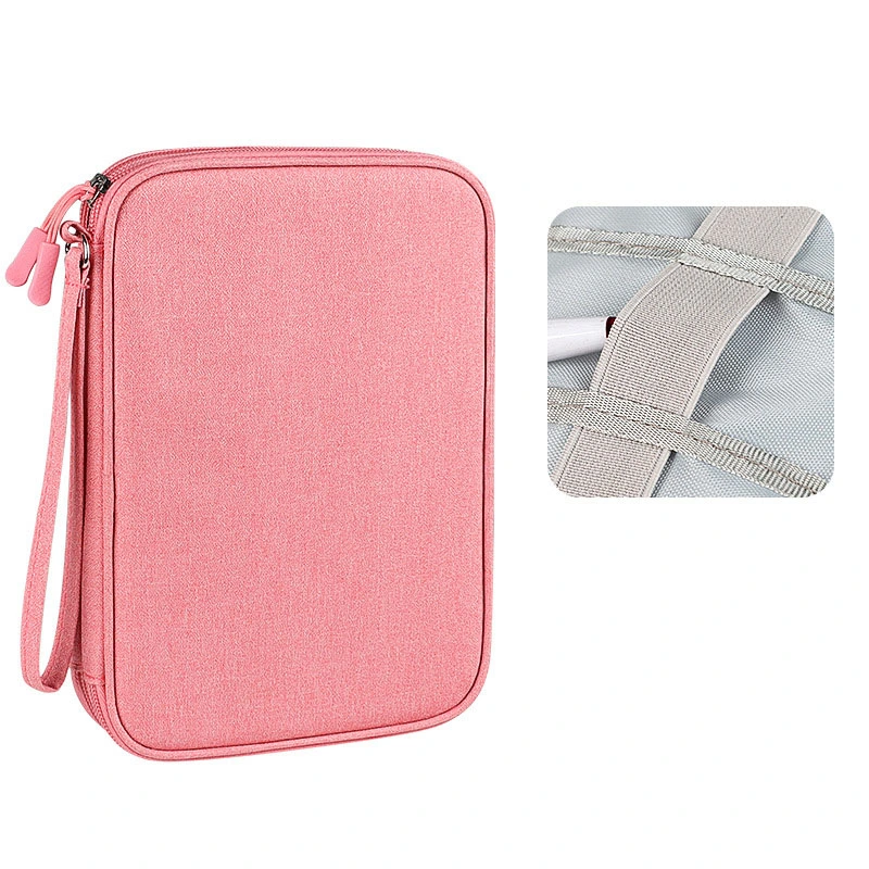 Portable Double Layers Digital Accessories Parts Power USB Cable Data Line Flash Hard Disk Storage Organizer Bag