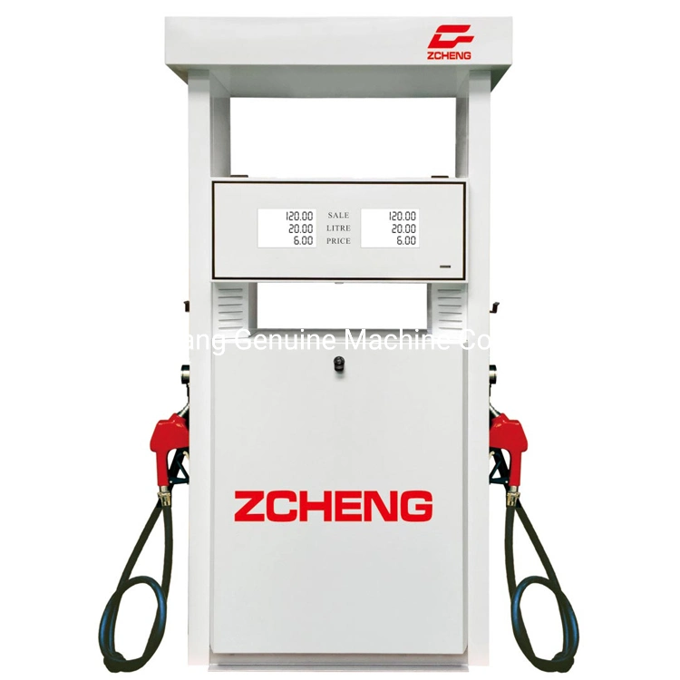 Zcheng High Flow Suction and Delivery Double Nozzle Oil Water Rubber Hose Fuel Dispenser