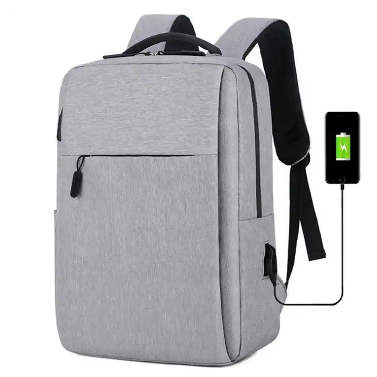 Sac à dos pour ordinateur portable USB géométrique décontracté en polyester de haute qualité pour hommes en voyage personnalisé.