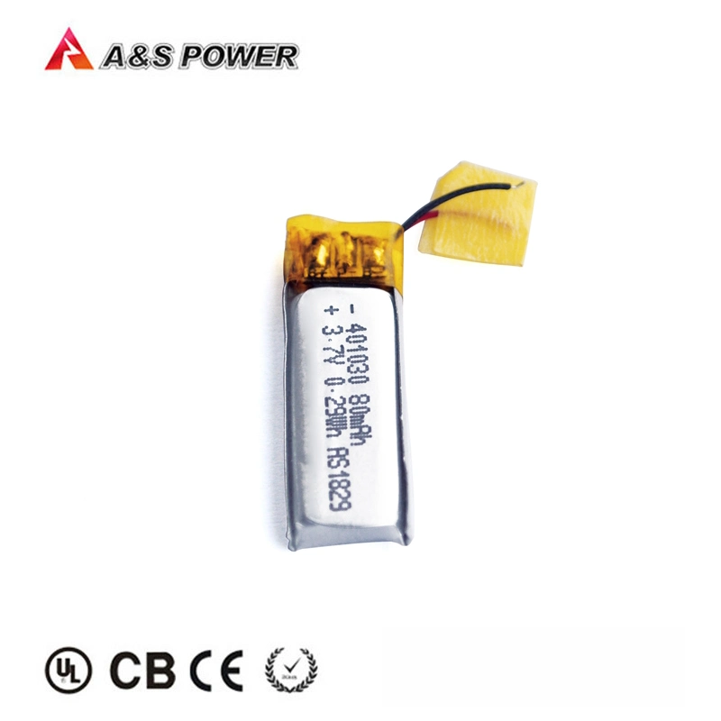 Auricular Bluetooth Batería de iones de litio 401120 3.7V 60mAh Batería de polímero de litio recargable