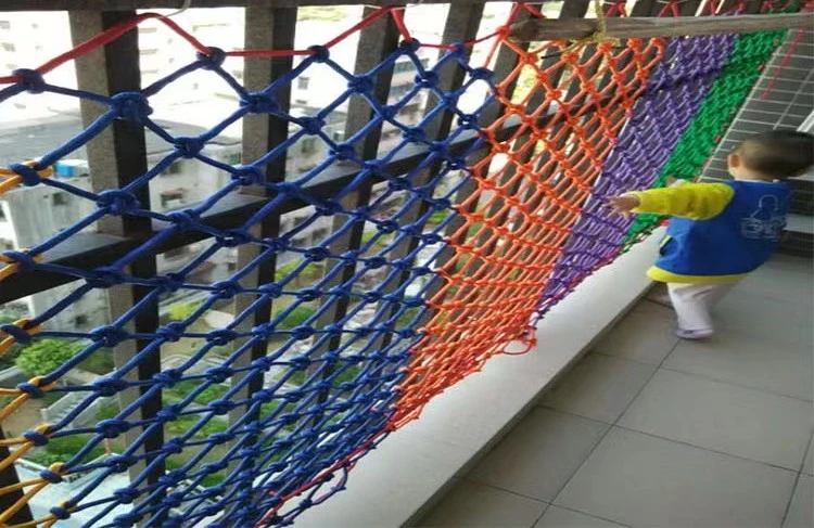 Protective Decoration of Stairs and Balconies, Hanging Rope, Nylon Safety Net