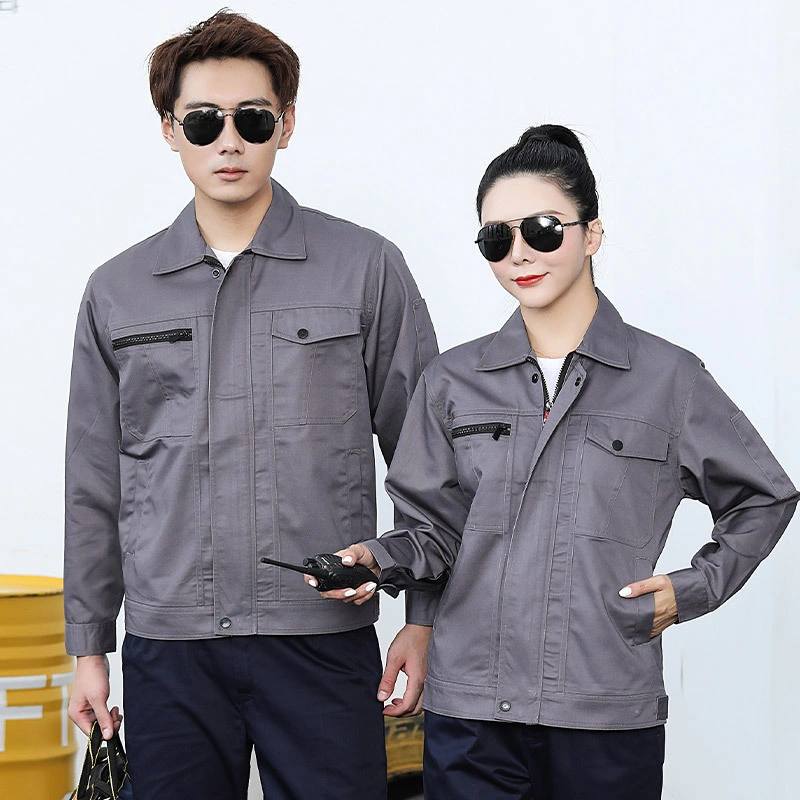 OEM Men's and Women's Work Clothes Suits Polyester Cotton Wear-Resistant Electrician Labor Insurance Clothing Workshop Work Factory Clothes