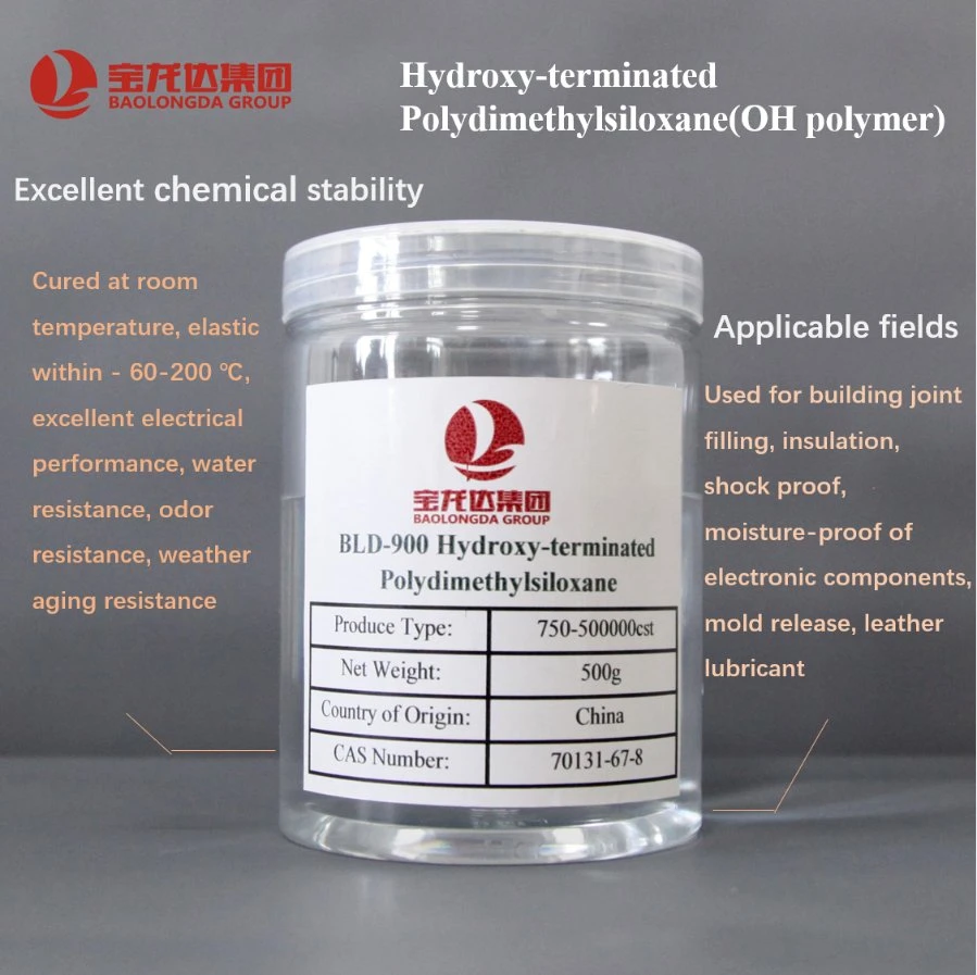Sellador resistente a la oxidación Materialhidroxi-terminado Polydimetilsiloxano no CAS 70131-67-8 Oh polímero