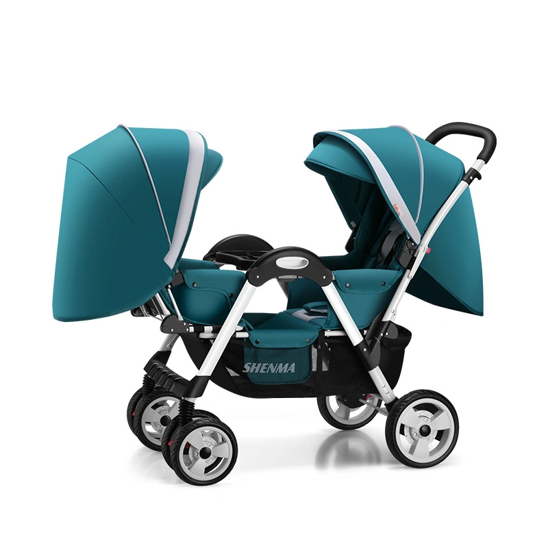 Hot Sale Folding Two Sunshade Two Baby Twins Baby Stroller