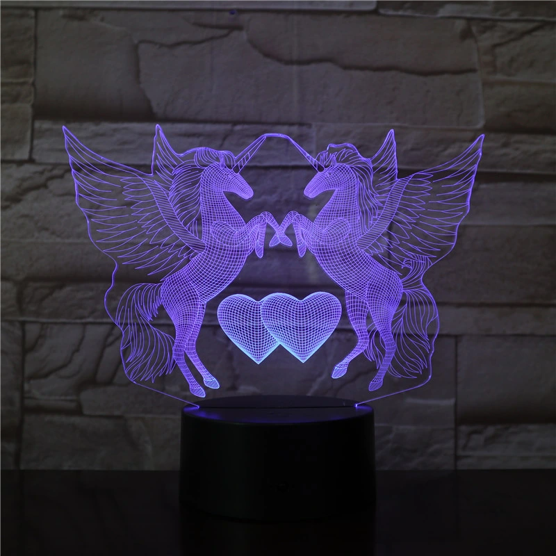 3D Night Light 16 Color Changing USB LED Illusion Lamp