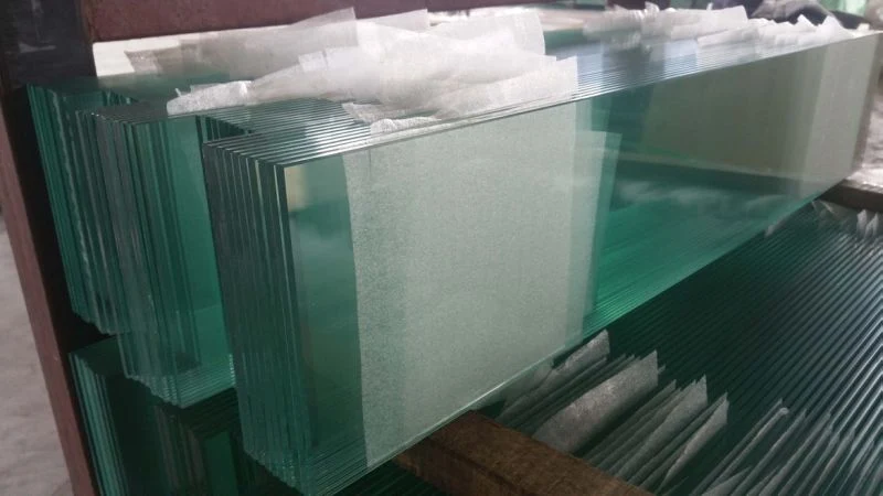 Manufacture 6.38mm 8.38mm Louver Glass Clear Laminated Glass Safety Glass Building Glass