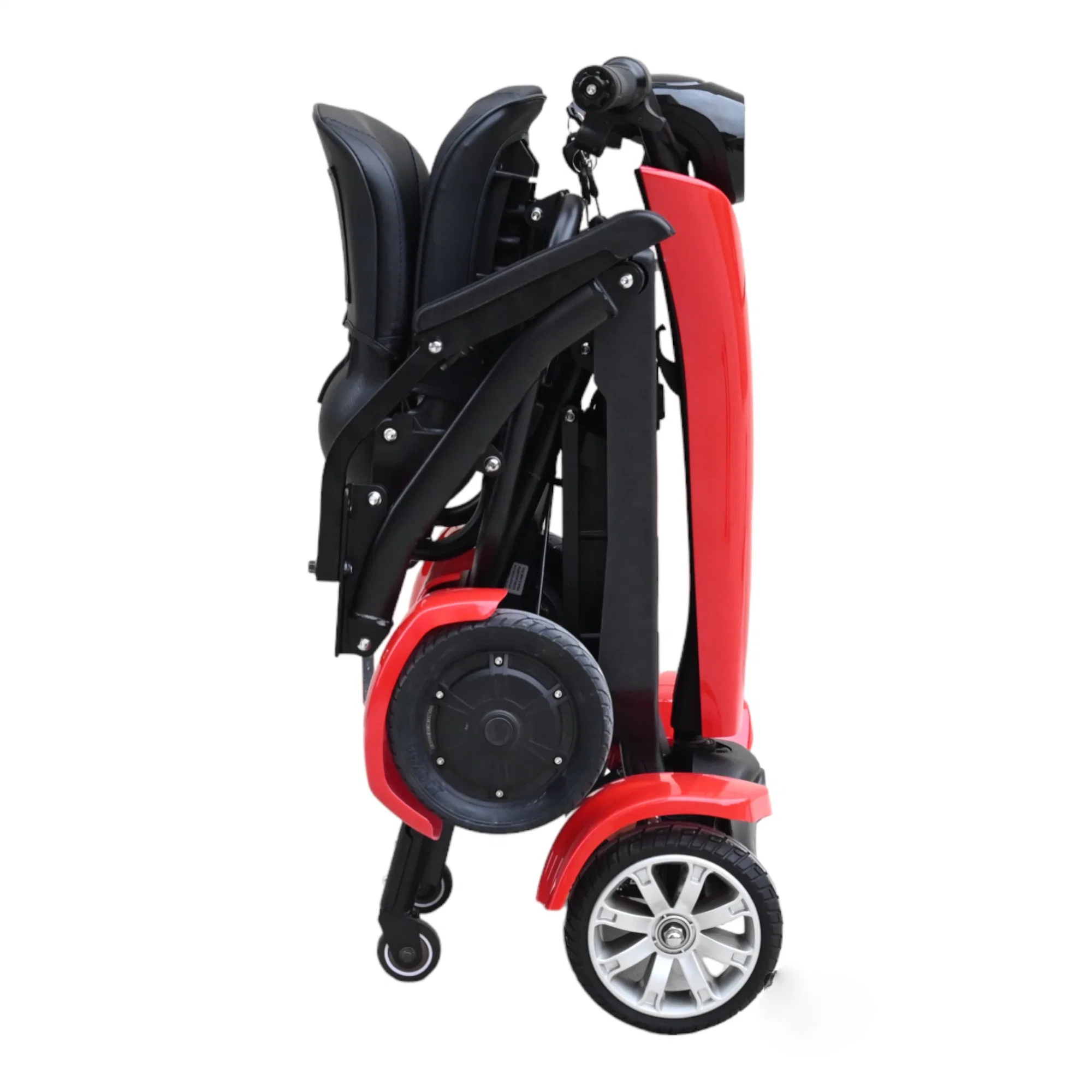 Scooter compacta para mobilidade de terceira idade com 4 rodas Easy Folding Electric Mobility Scooters de alta qualidade com controlo remoto e recolha automática de scooters