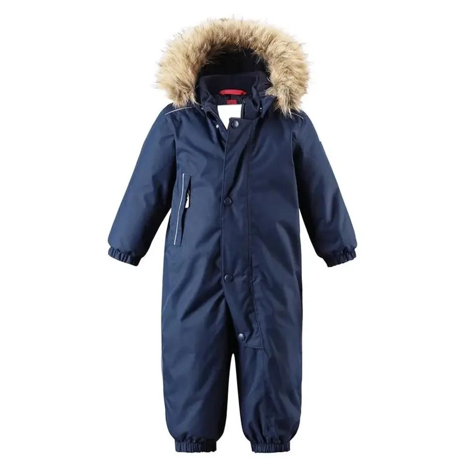 OEM Customized Fashion Jumpsuit Ski Suit for Children Snowboard Wear Down Jacket Kids