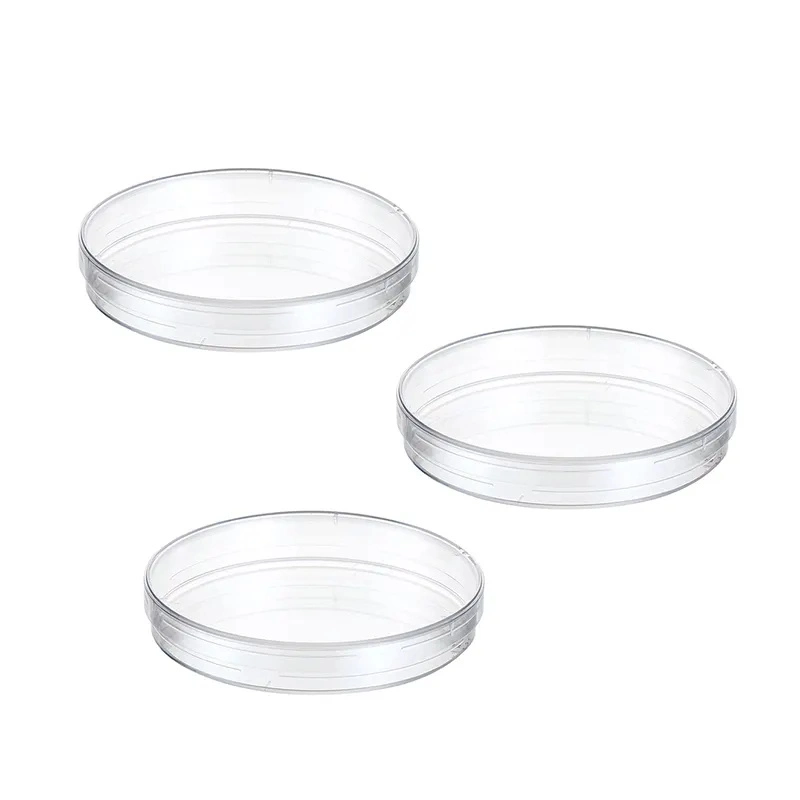 Lab Use Disposable Transparent Round Plastic Sterile Petri Dish Cell Culture Dish