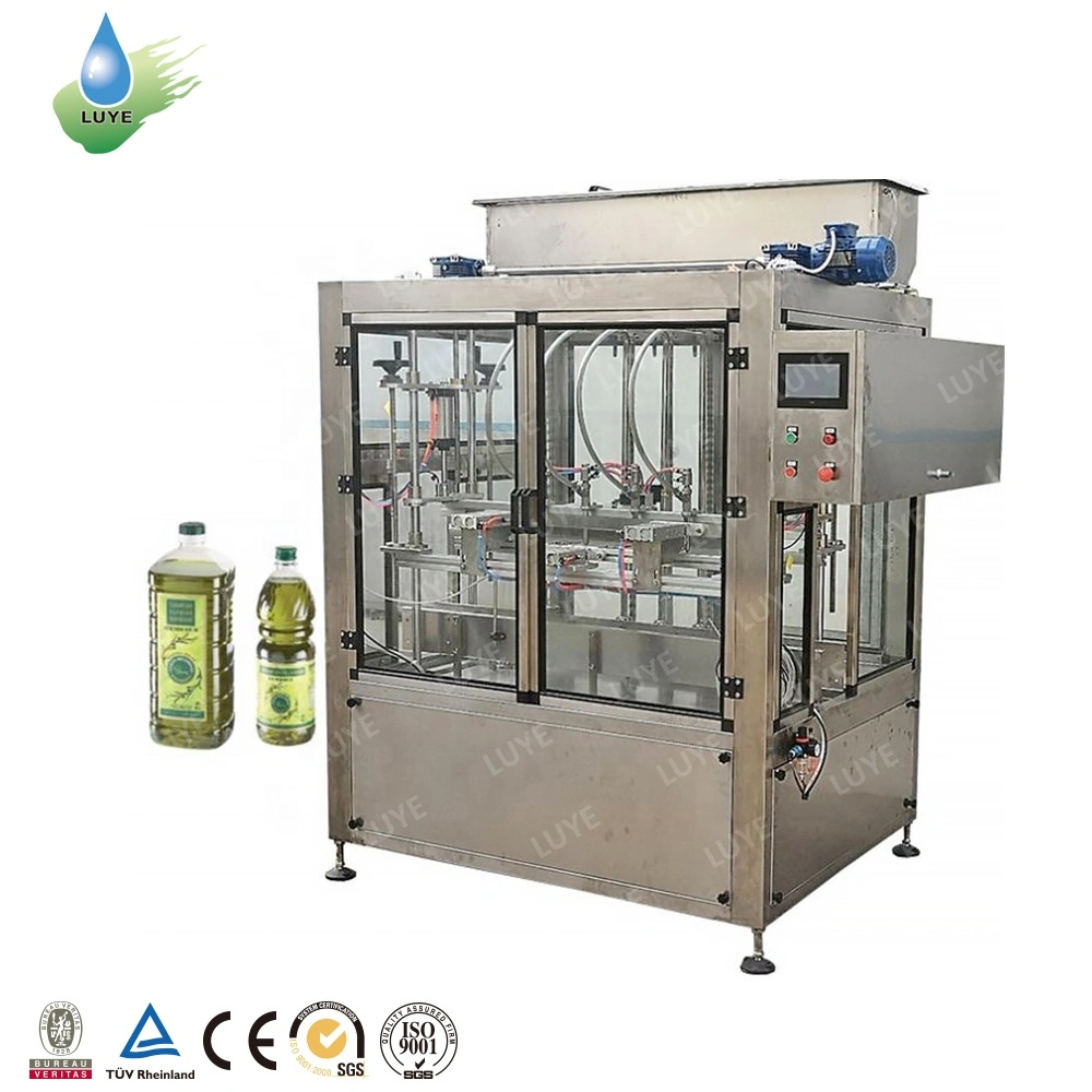 Small Capacity Soybean Oil Packing Line for Pet Bottle Oil Filling Machine with Servo Piston Control