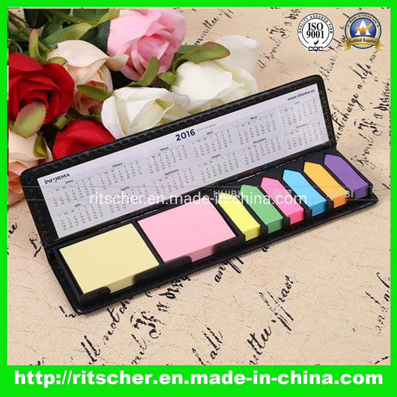 3X3 Sticky Notepad with Memo Pad/Note Pad/Sticky Note Set for Promotion/Promotional Gift & Office/School Supply & Office/School Stationery Paper Stationery