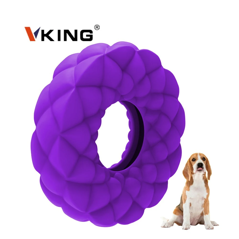 Rubber Feeder Ring Dog Toys Chew Interactive Puzzle Game Pet Toy Rubber Dog Toy