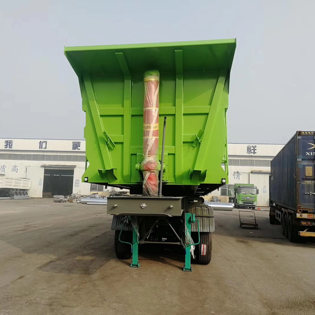 6 Axles Heavy-Duty 40cbm Front Lifting Semi Dump Trailer 50 Cubic Meters 3 Axle Dumper Tipping Semi Trailer