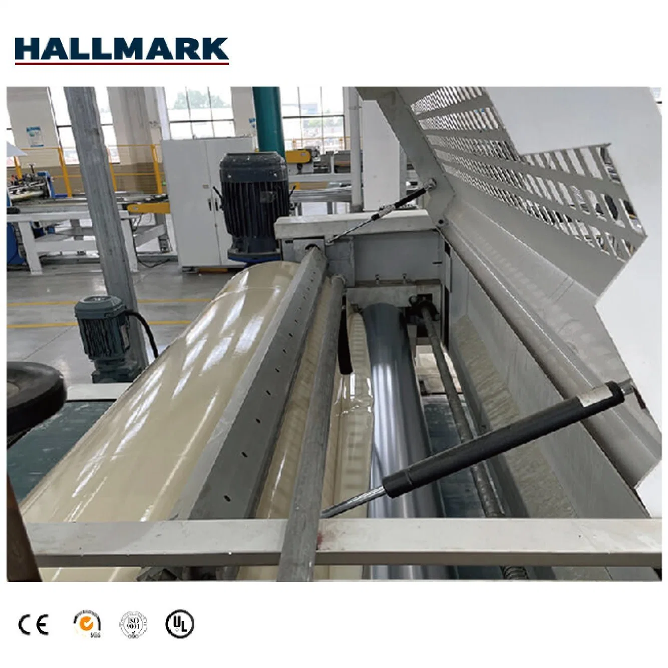 Hallmark Norme internationale de haut niveau d'automatisation Menuiserie Revêtement UV de la machine pour la ligne de production de revêtements de sol SPC