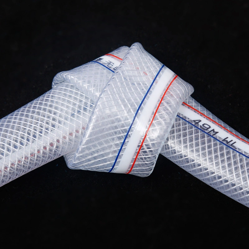 Clear Flexible Reinforced Braided PVC Hose