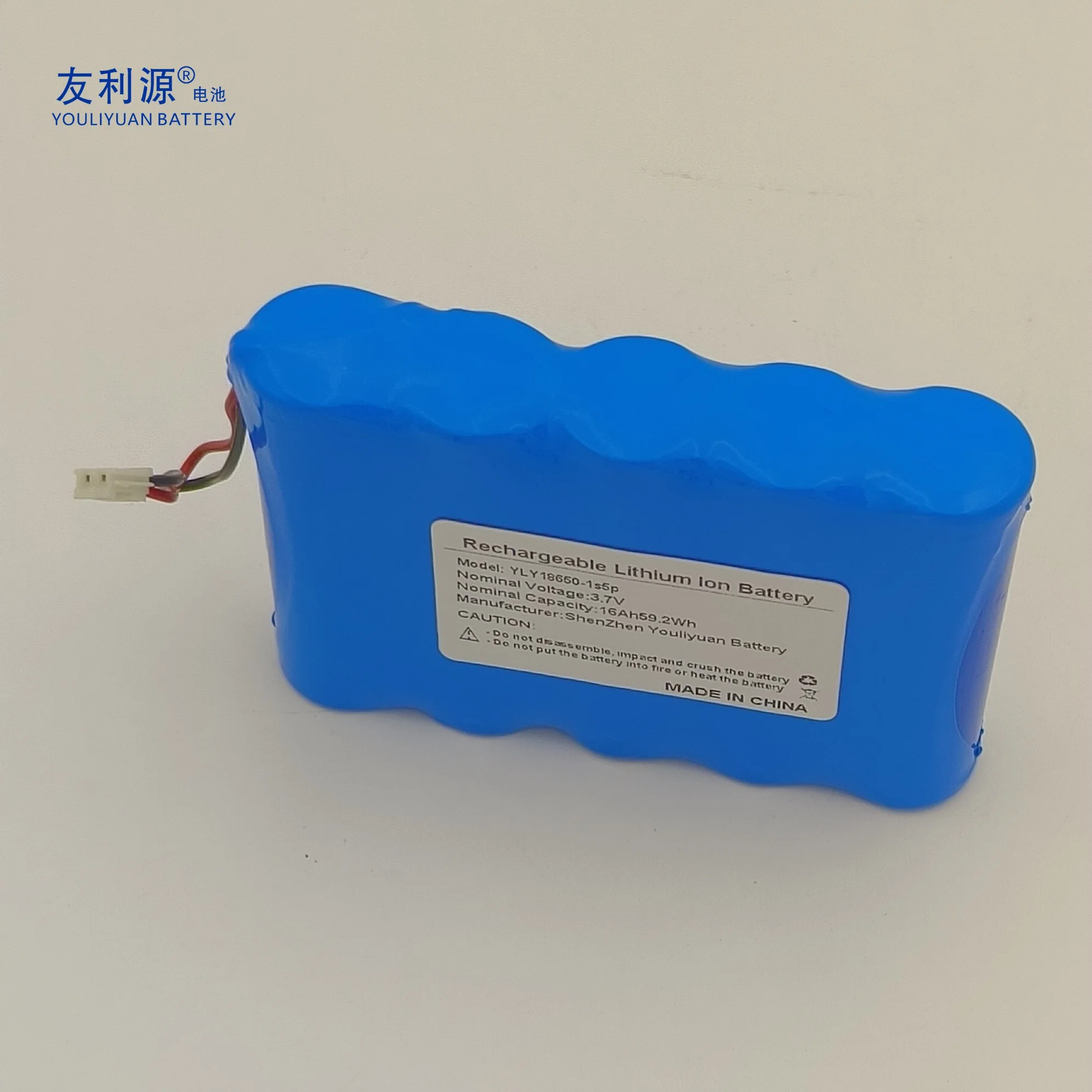 OEM Factory Large Capacity Rechargeable 18650 Battery 3.7V 16ah Lithium Ion Battery Pack for Street Lights/Alarm Systems/ Cordless Power Toos