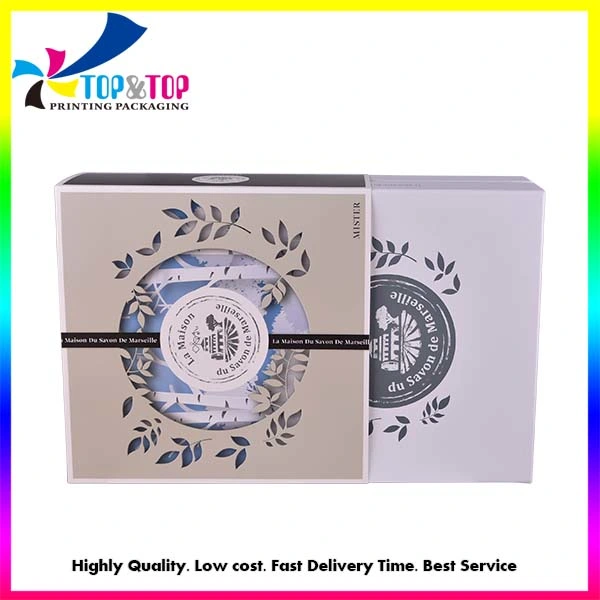 Custom High-End Luxury Dressing Packaging Gift Box with Flowers