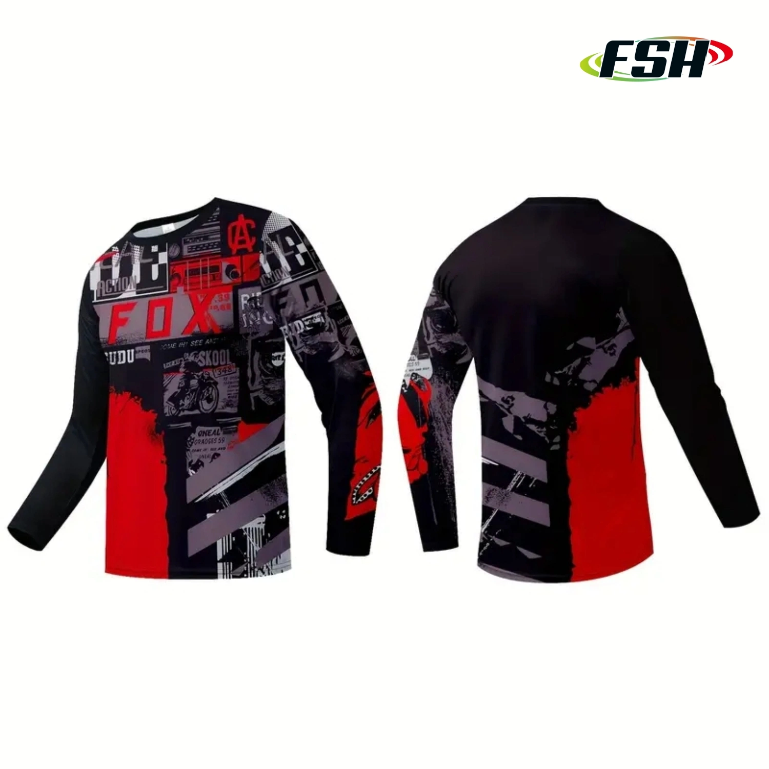 Patrón de poliéster de secado rápido Mayorista/Proveedor Mountain Bike Racing Jerseys Custom Hecho