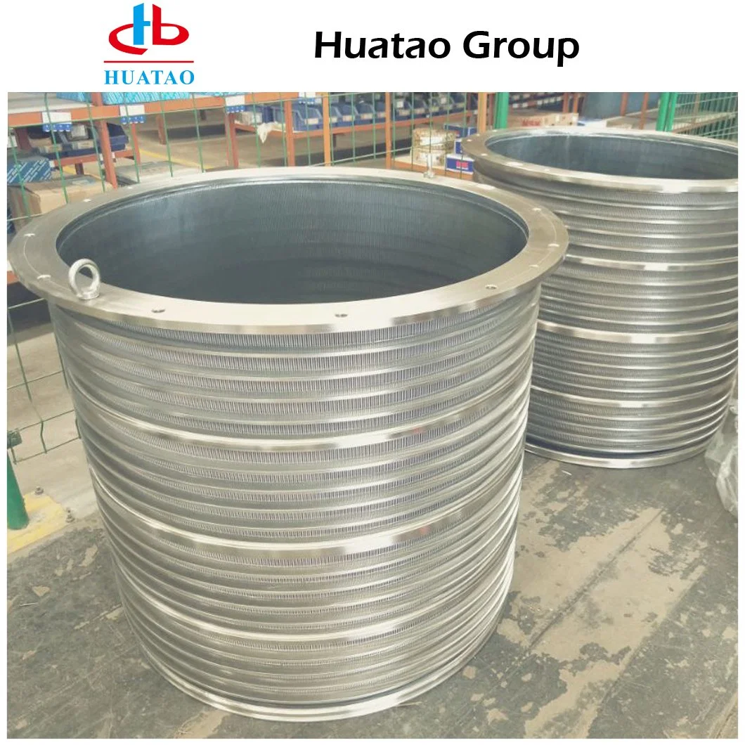 Huatao Waste Paper Pulp Ss 304 316 High Pressure Screen Basket