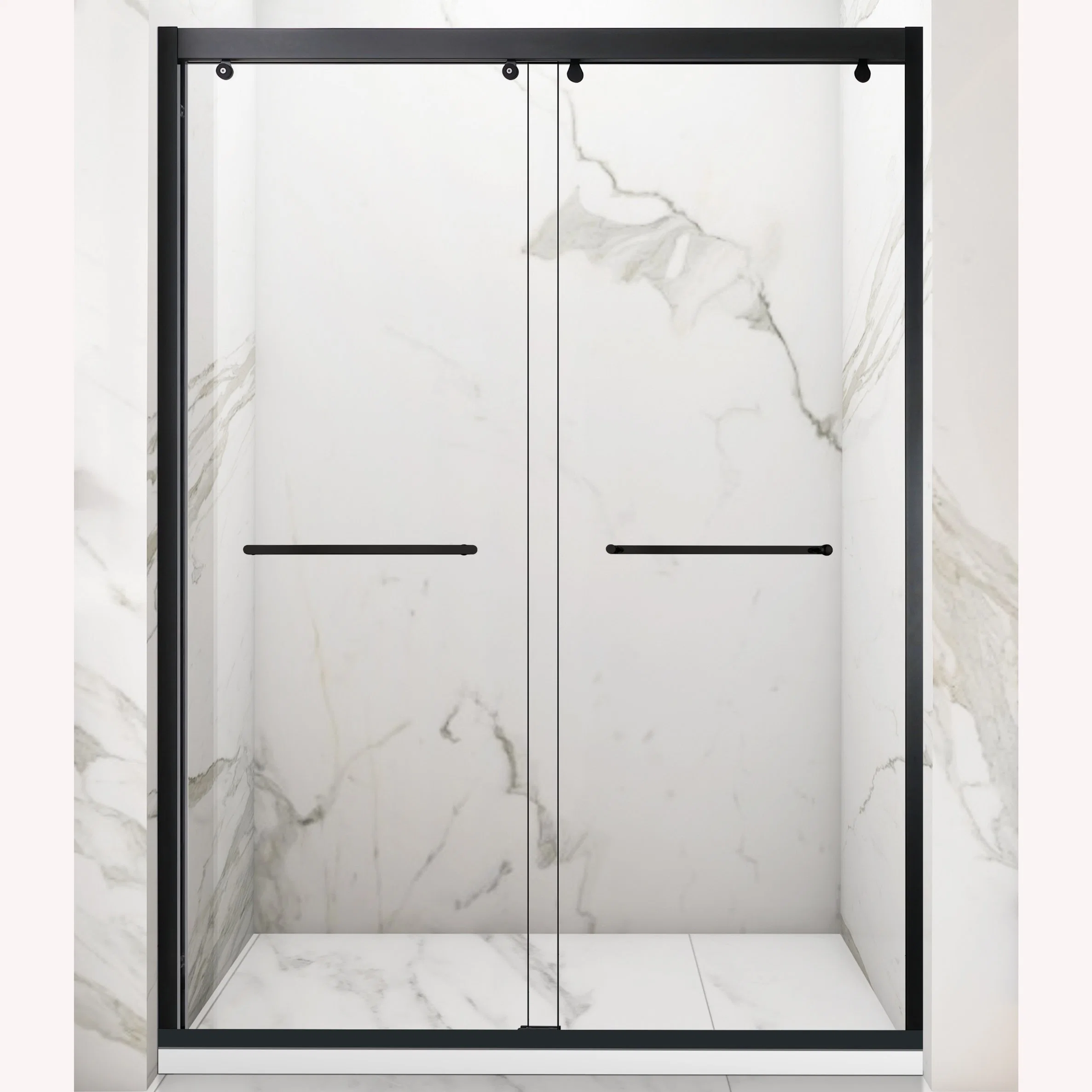 China Wholesale/Supplier Decoration Bathroom Furniture Frameless Shower Enclosure Door with Stainless Steel Profile