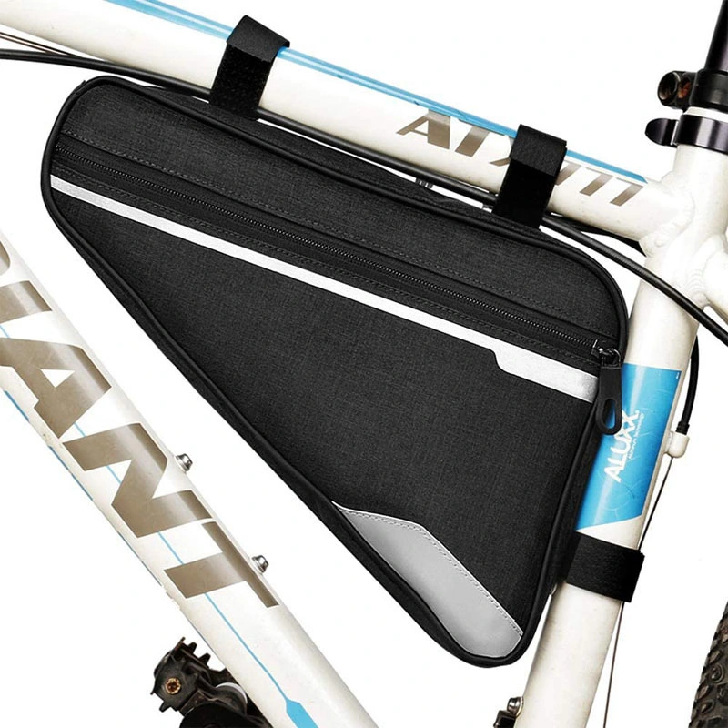 Triangle Sac tube avant du châssis de vélo Le vélo Sacs de voyage pochette routier titulaire de la selle