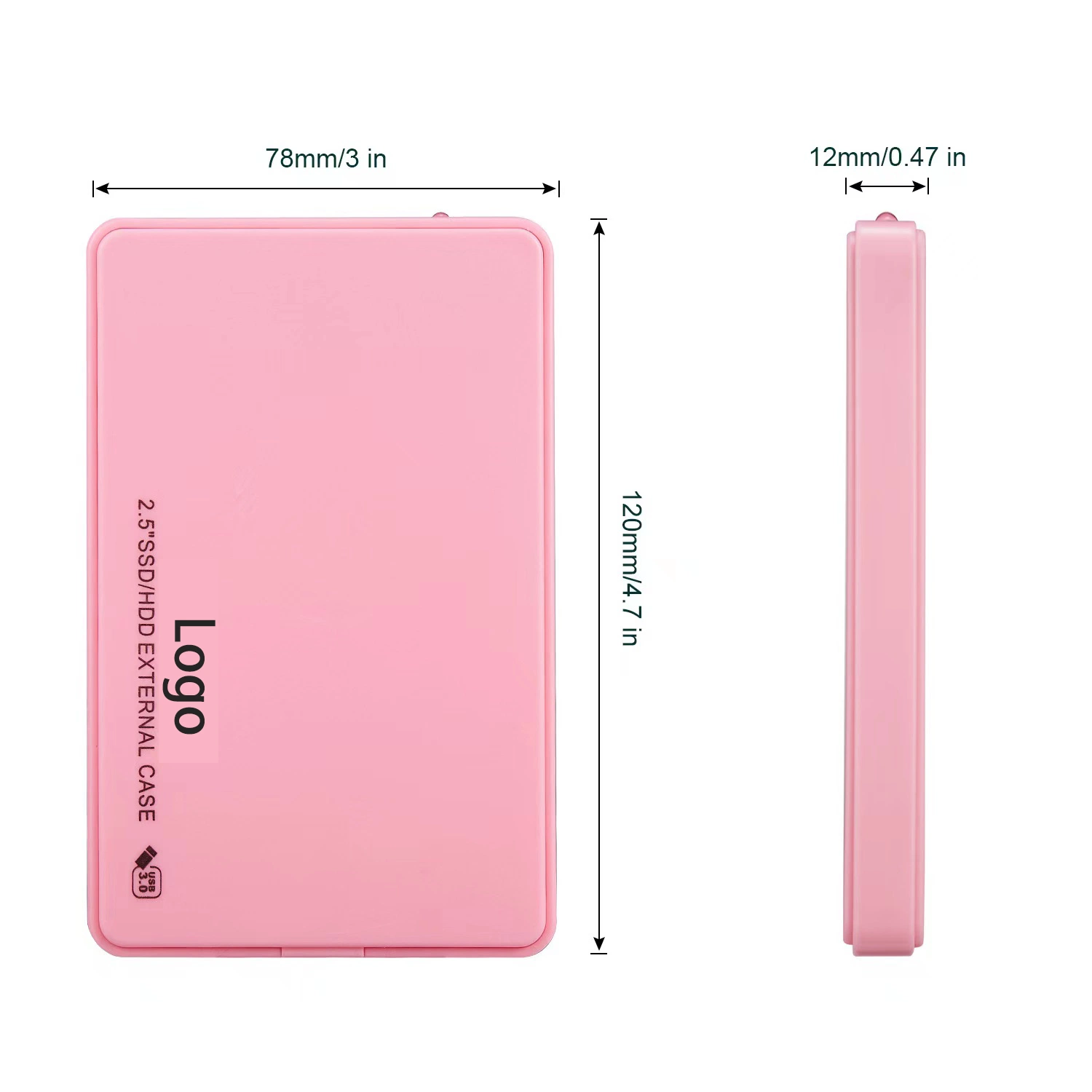 Portable 2.5" HDD Hard Drive 500GB 1tb 2tb OEM (Logo can Customize in Bulk) USB 3.0 External Hard Drive 2.5 Inch Hard Disk for PC Computer USB 2.0 Compatible