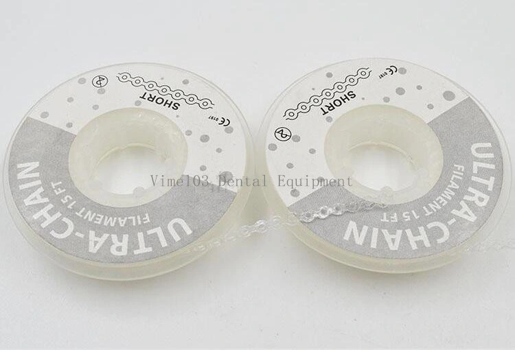 Dental Orthodontic Elastic Rubber Power Ultra Chain Clear Transparent