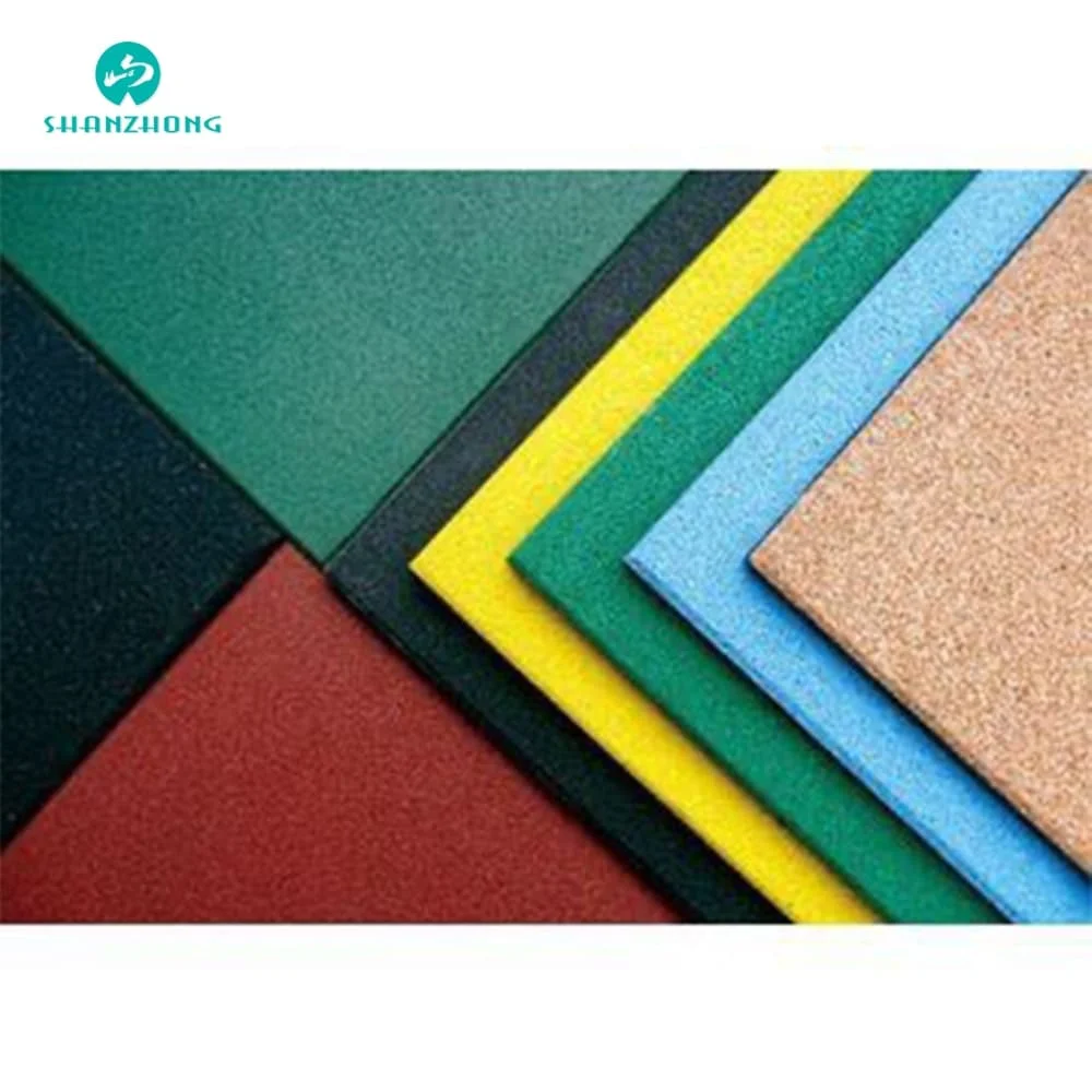 Durable Removable Easy Paving Easy Clean Rubber Sheet Rubber Floor Tiles Rubber Flooring Mats for Gym Sports Court