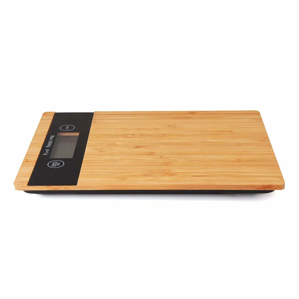 Báscula de cocina electrónica de 5 kg de bambú de balanzas de cocina Báscula de madera