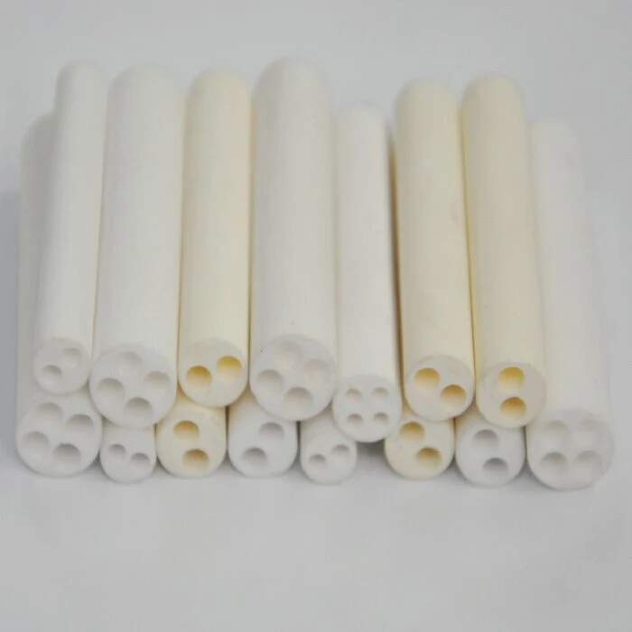 High Insulation 2 or 4 Hole 99.7% Alumina Thermocouple Ceramic Insulator