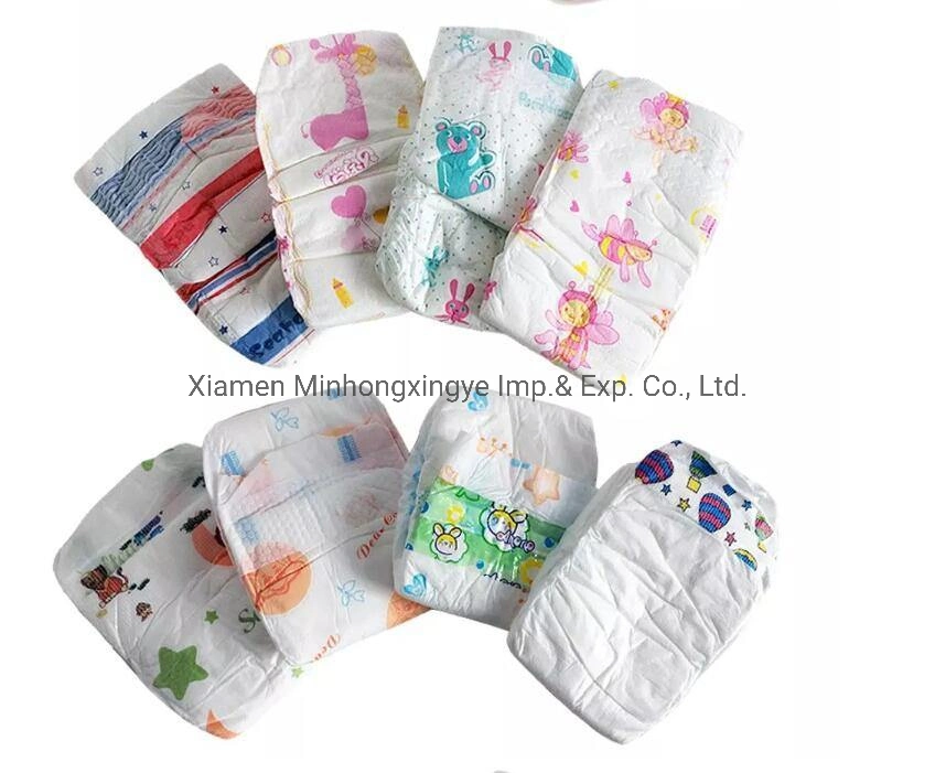 Grade B Stocklot bébé de haute qualité à bas prix des produits et marchandises pleine taille Bébé doux et Sleepy tirer de l'onduleur avec des couches pour bébé prête à expédier