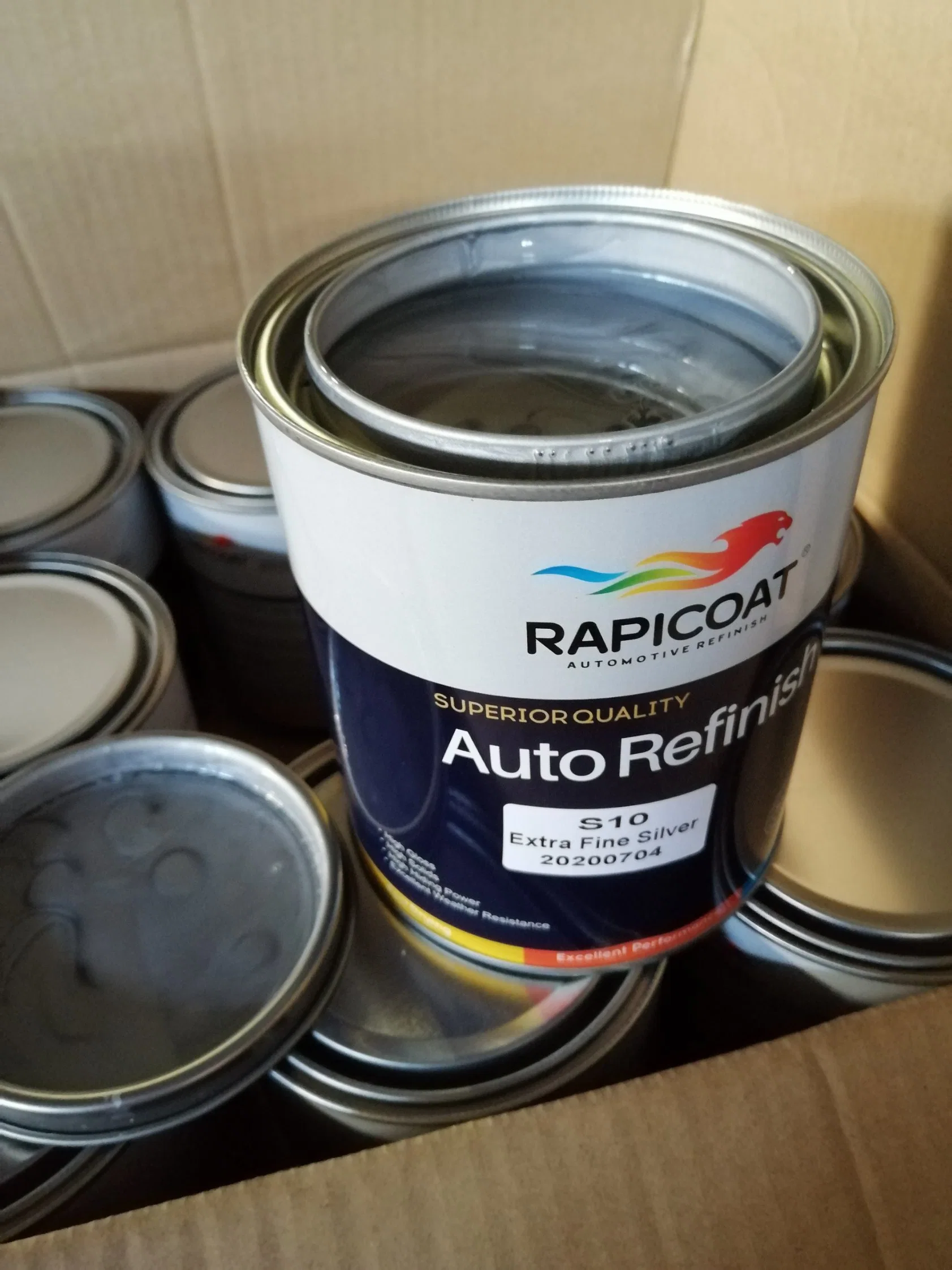 Color Effect Long Lasting Metallic Automotive Refinish 1K Basecoat Pearl Metallic White Excellent Adhesion Power