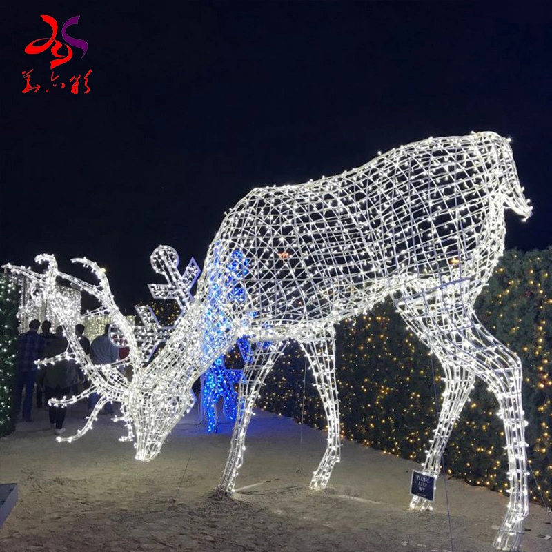 Wholesale/Supplier Giant Artificial Flower Motif Lights LED Animal Motif Lights 3D Sculpture Outdoor Decorations