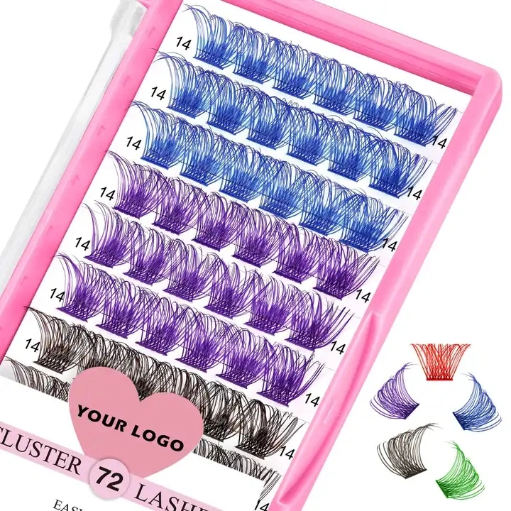 Beautichen Newest DIY Eyelash Extension 3D Effect Glue Bond DIY at Home Eyelash Under Lash Cluster Eyelash Pre Cut Segment Lash