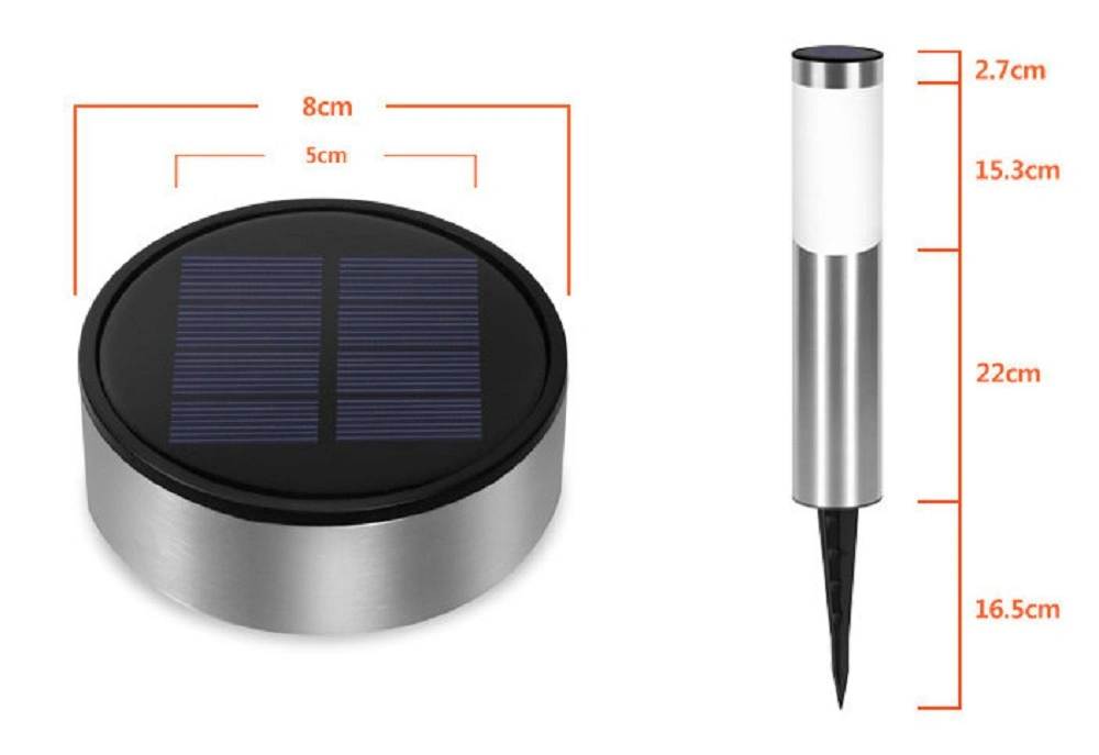 ILUMINACIÓN LED Luz solar paisaje Casa Jardín exterior Luz impermeable Sistema