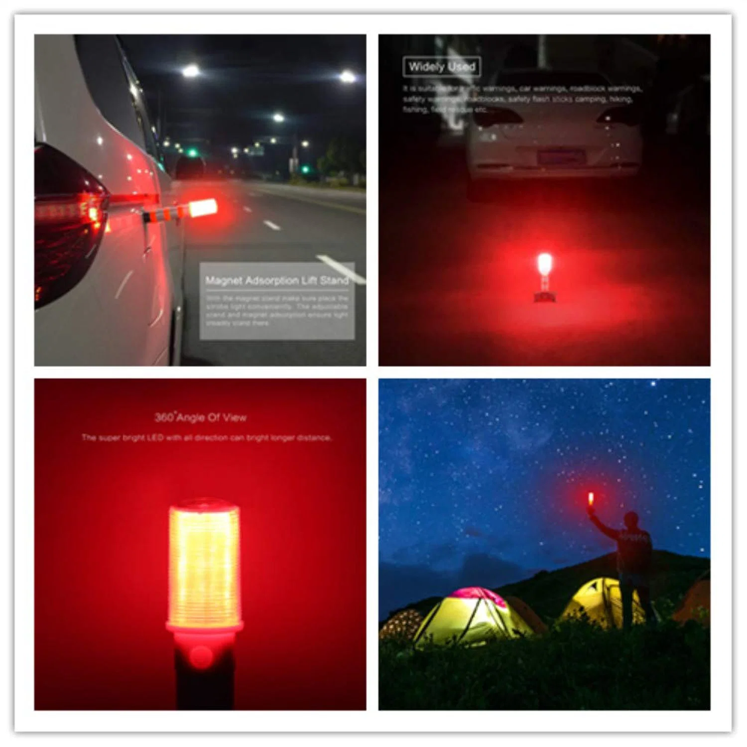 Car LED Emergency Roadside Strobe Light LED Safety Road Flare