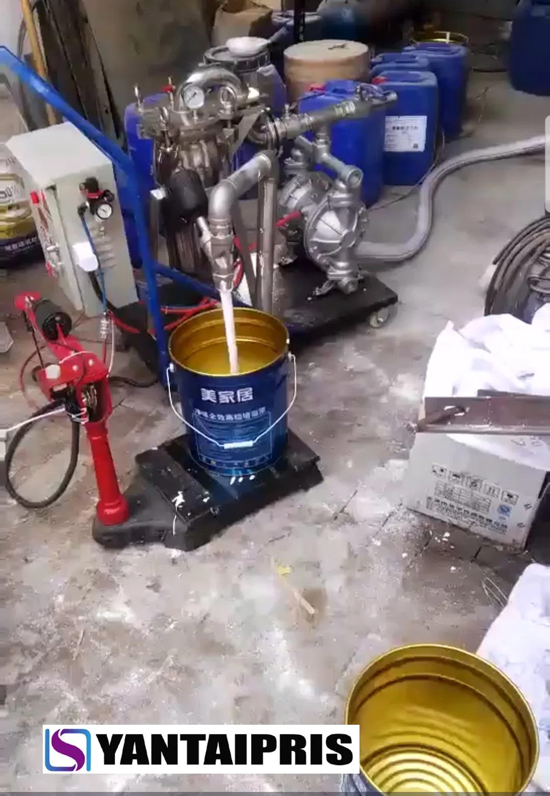 Water Based Ink Pressure Bag Filter with Filling and Weighing System