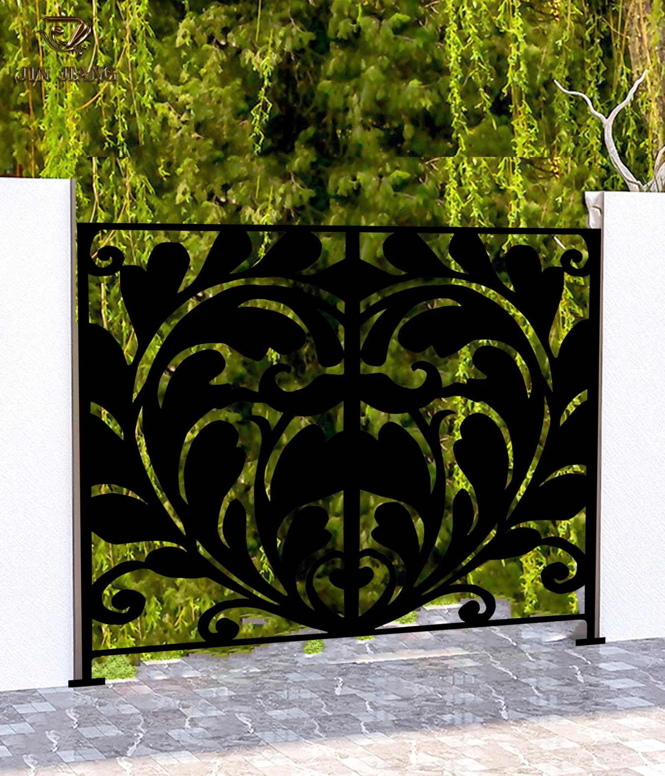 Decorative Privacy Outdoor Corten Fence Screens Flower Wall Decor Art Support Customization