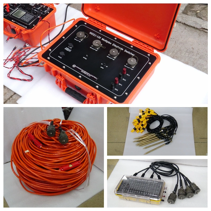 Geological Terrameter Geophysical Resistivity Meter Geophysical Induced Polarization Instrument Underground Resistividade do Geo do equipamento do detector de água