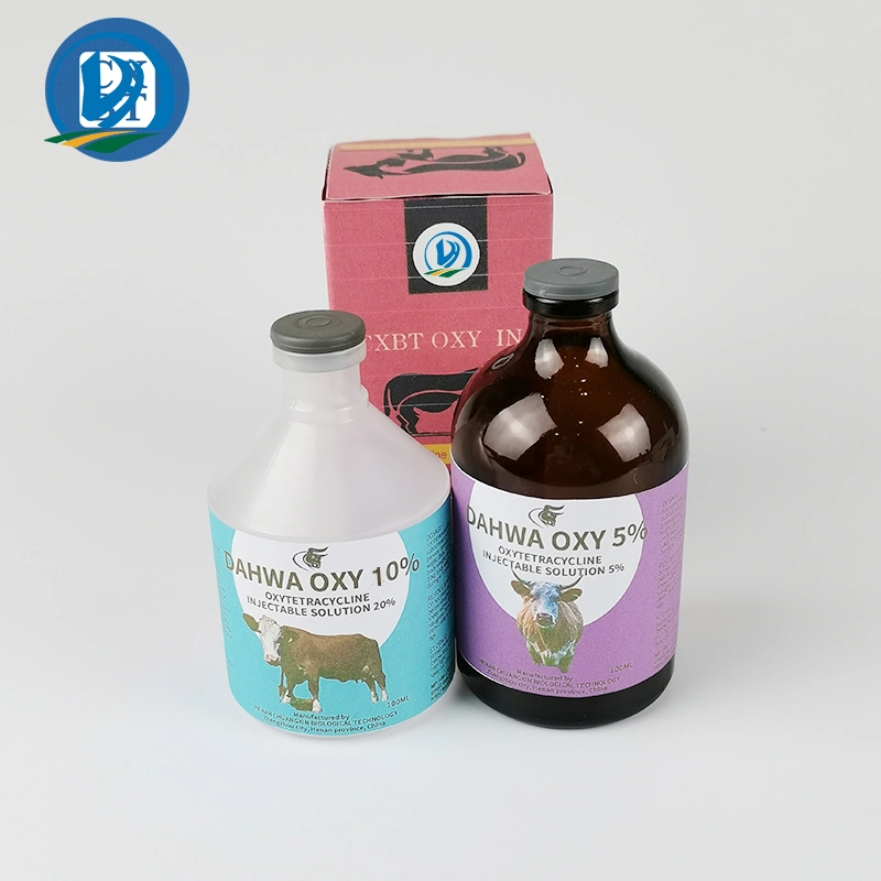 Veterinary Injection GMP 10% Oxytetracycline Injection 100 Ml/ 50 Ml for Animal Use
