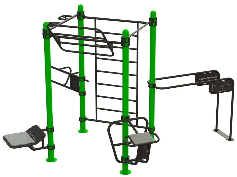 Equipamento de fitness ao ar livre para até 8 utilizadores - Soft-002 Outdoor Estação de racks de equipamentos de ginásio